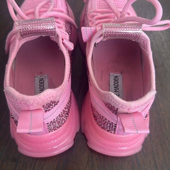Steve Madden Pink SM NY 90 active fun fab embellished with bling!! - Picture 5 of 13